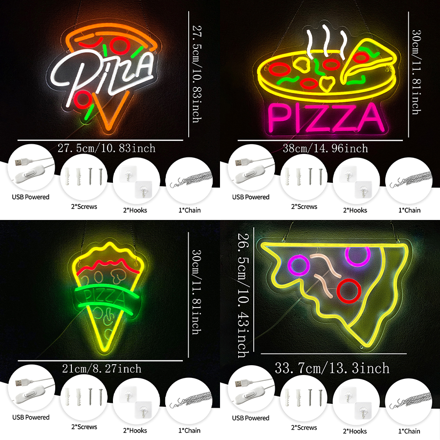 Pizza Series Neon Sign For Wal - Lighting Decor Store 리뷰 및 가격