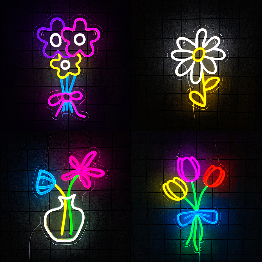 Flower Series Neon Sign For Wa - Lighting Decor Store 리뷰 및 가격