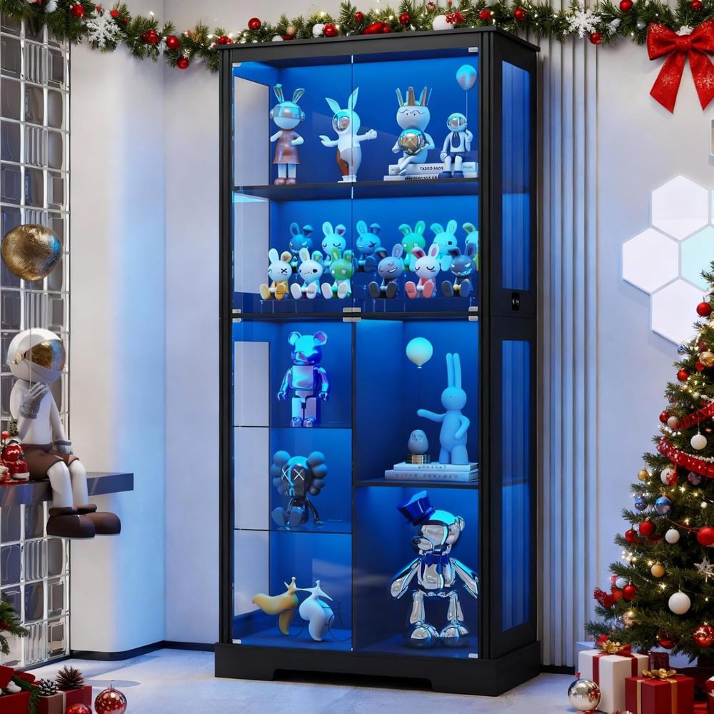 71 Illuminated Glass Curio Cab - Lighting & Home Decor Studio 리뷰 및 가격