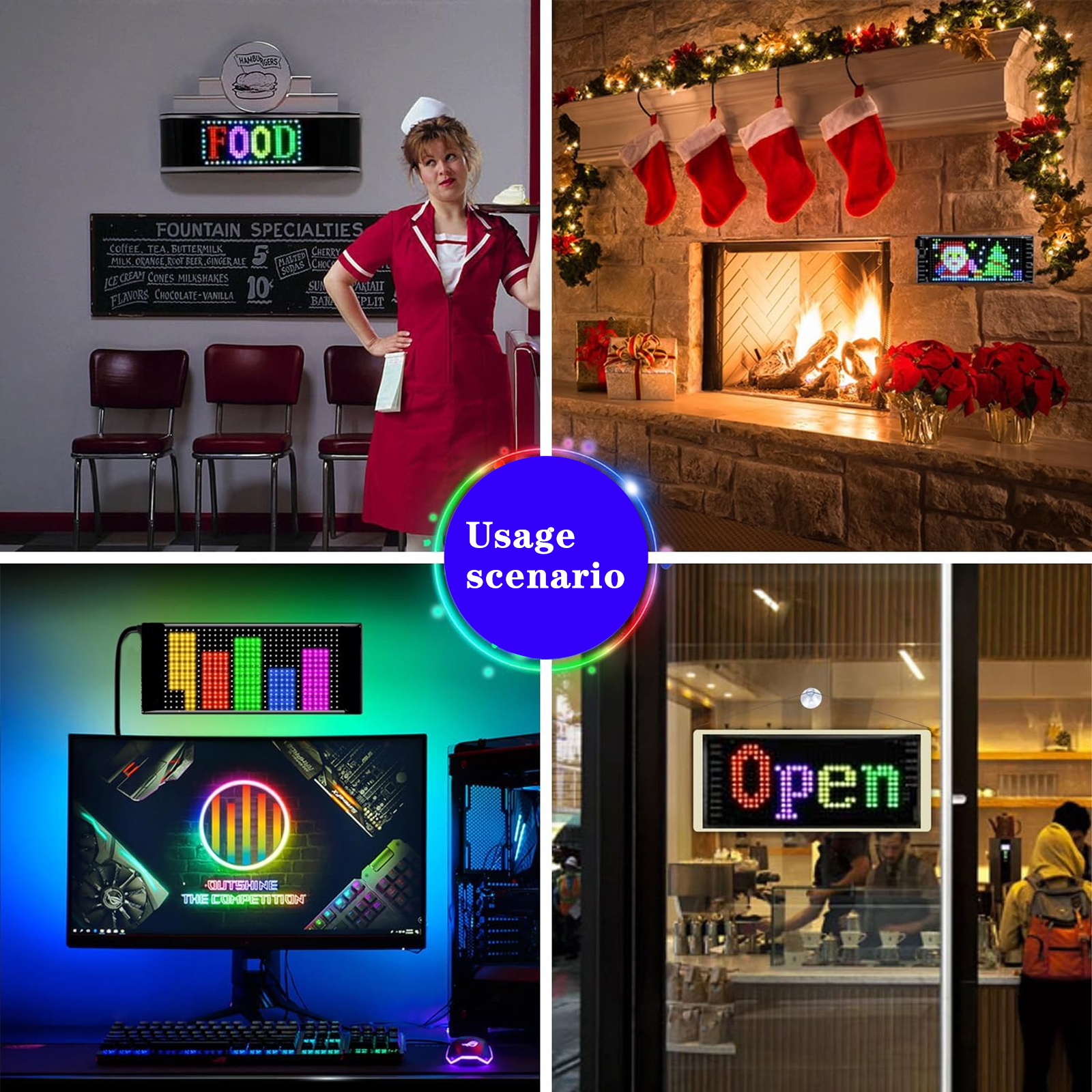 Programmable Flexible LED Sign - Lighting Decoration For Wedding 리뷰 및 가격