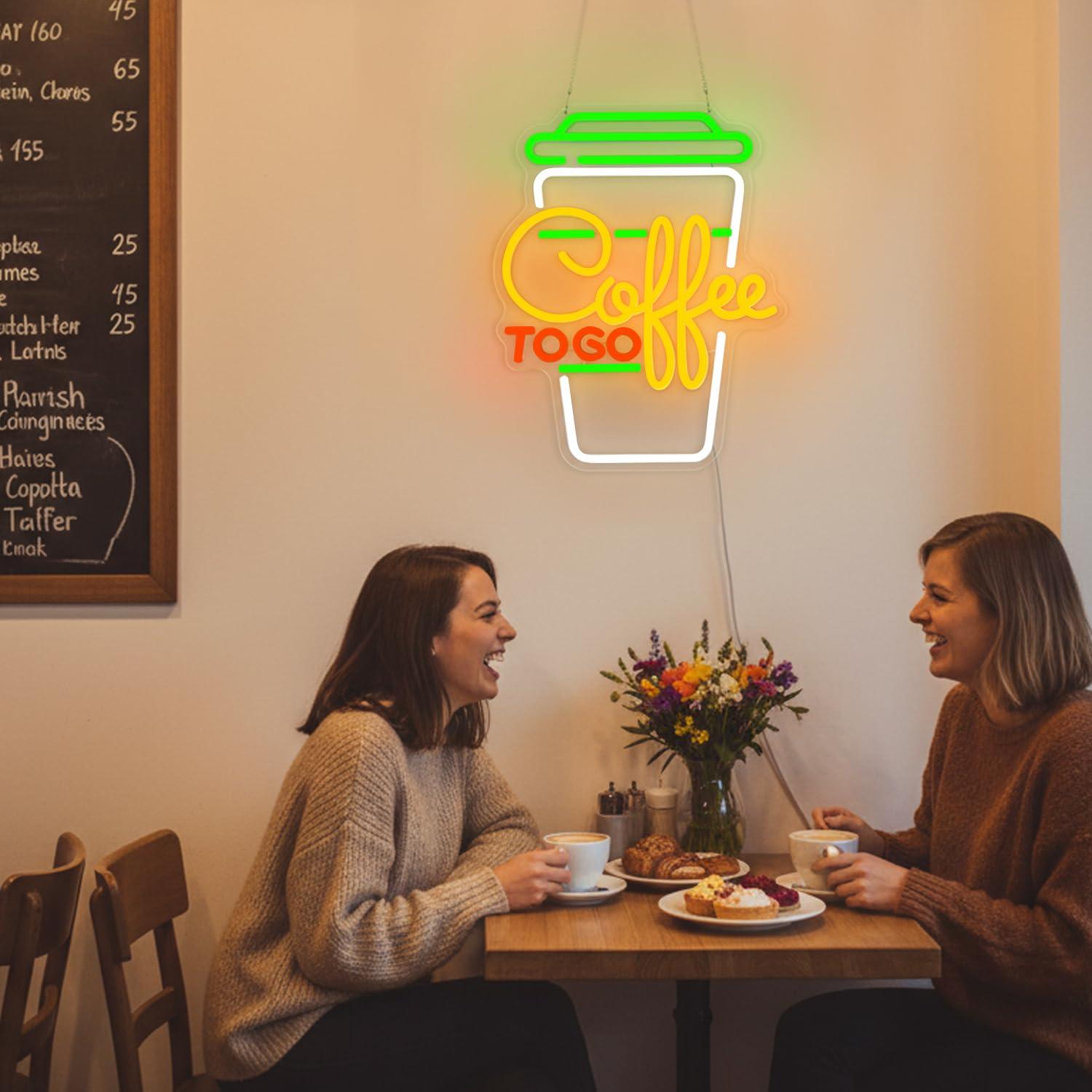 Coffee Neon Sign USB Dimmable  - Lighting Decor Home 리뷰 및 가격