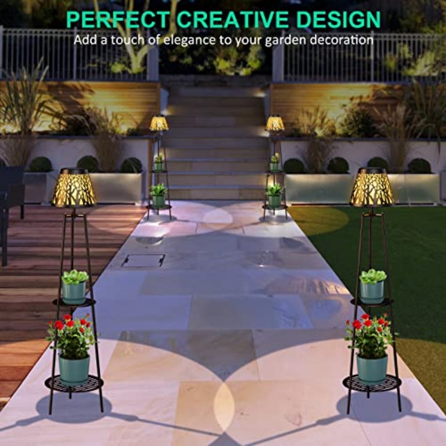 2 Pack Outdoor Solar Floor Lam - Decor Lighting Lamps 리뷰 및 가격