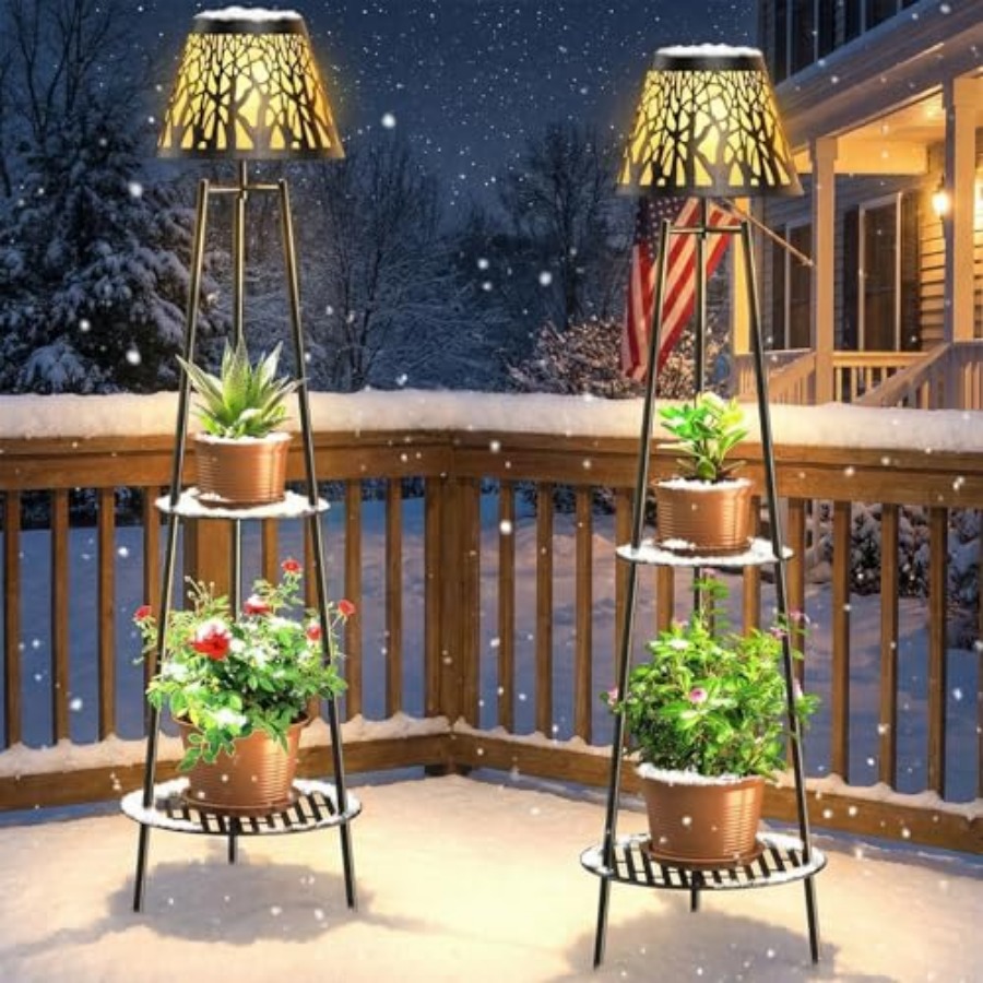 2 Pack Outdoor Solar Floor Lam - Decor Lighting Lamps 리뷰 및 가격