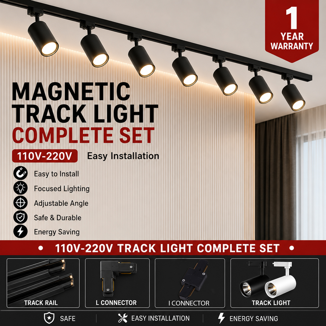 Set LED Track Light 110v 220v  - Lighting Decor Store 리뷰 및 가격