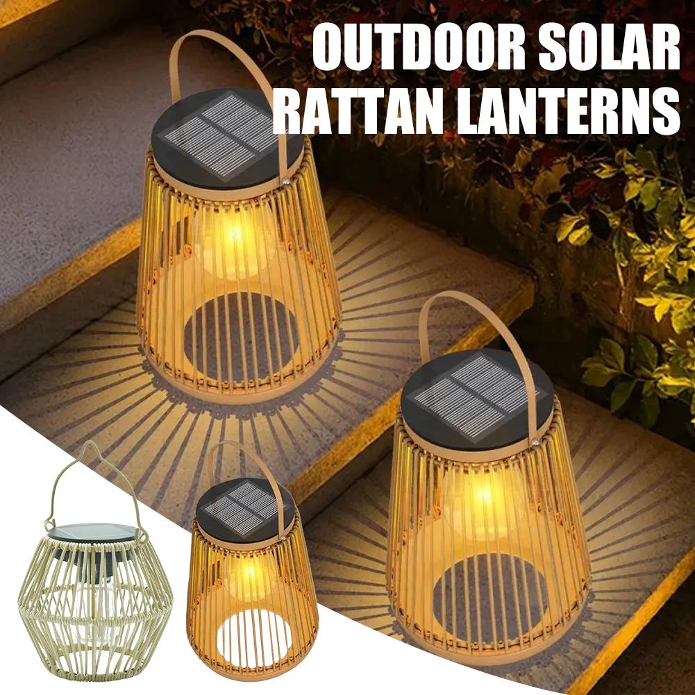 IP65 Waterproof Solar Rattan L - Decor Lighting Lamps 리뷰 및 가격