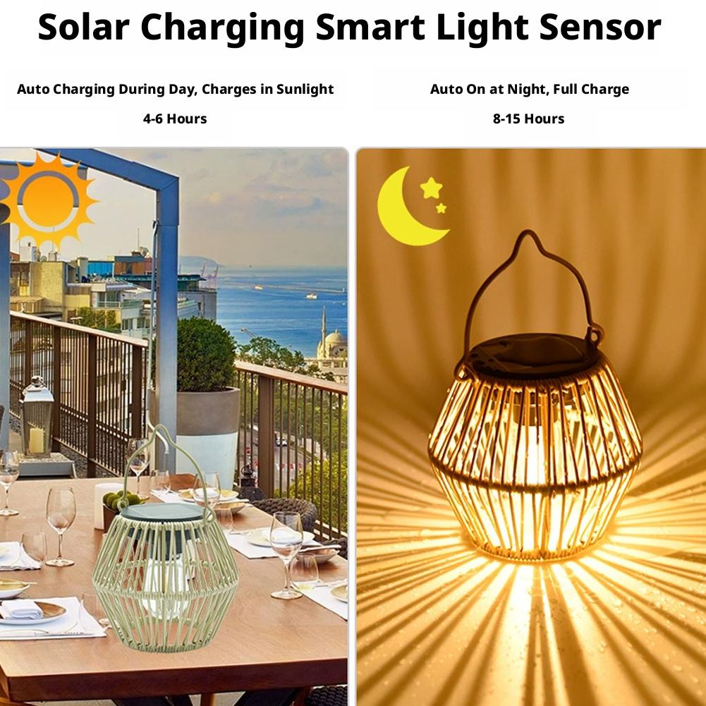 IP65 Waterproof Solar Rattan L - Decor Lighting Lamps 리뷰 및 가격