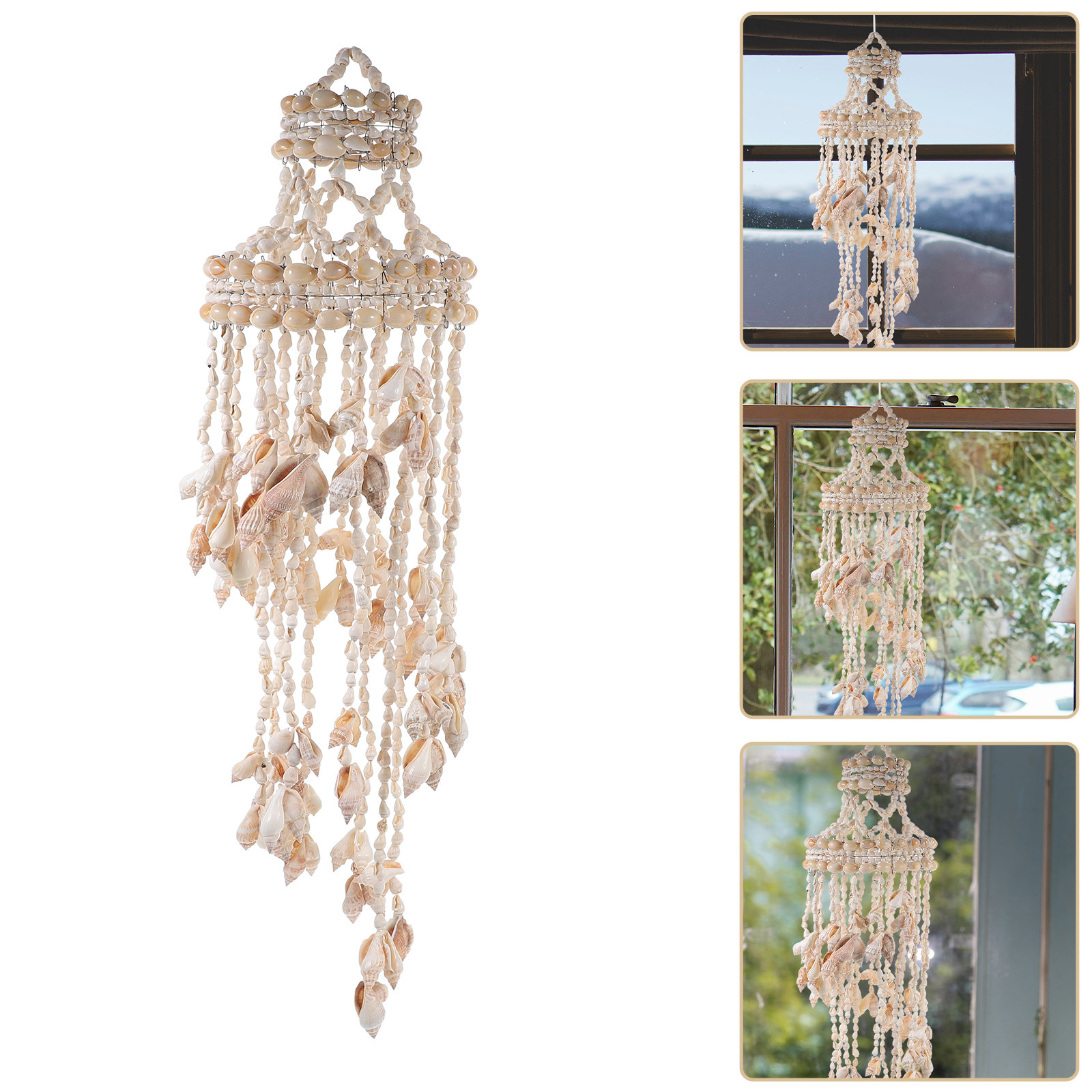 1Pcs Premium Shell Wind Chime  - Elements Lighting Decor 리뷰 및 가격