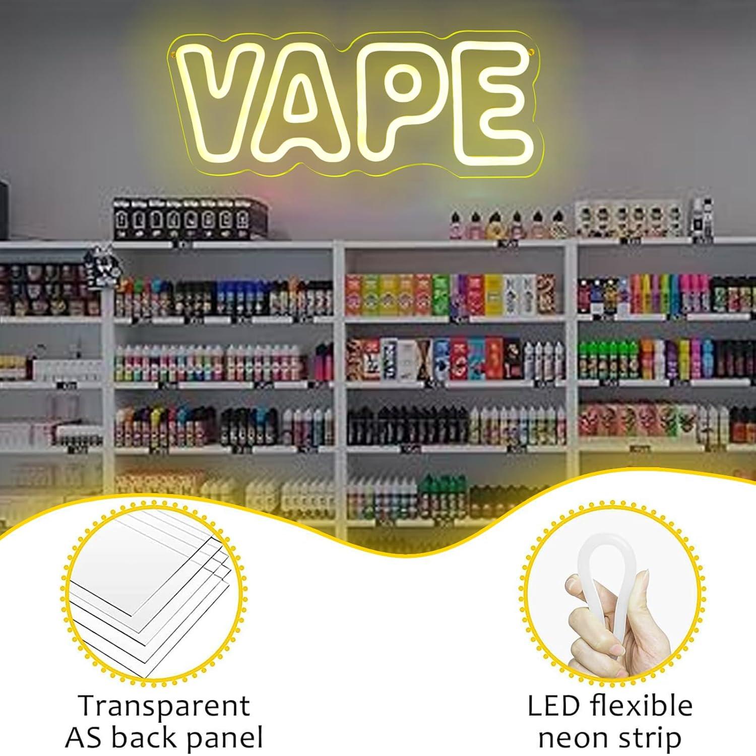 Vape Neon Sign USB Dimmable LE - Lighting Decor Store 리뷰 및 가격