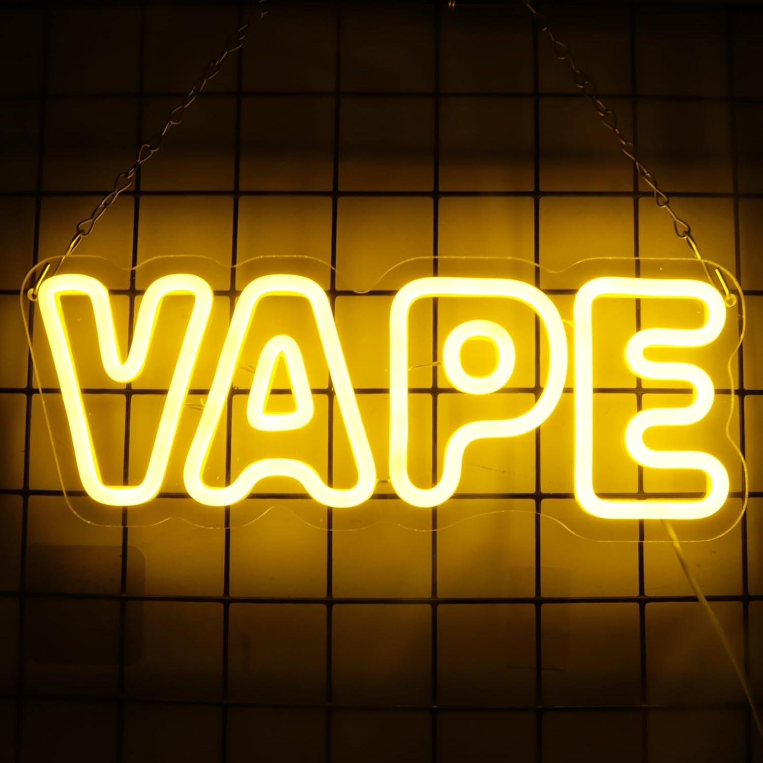 Vape Neon Sign USB Dimmable LE - Lighting Decor Store 리뷰 및 가격