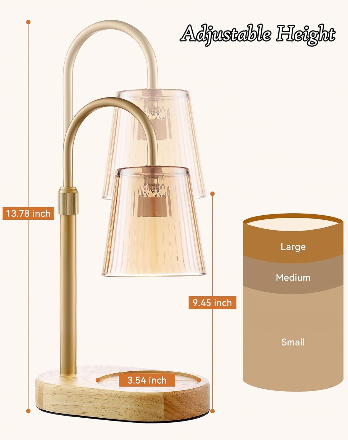 Adjustable Candle Warmer Lamp  - Wax Melter Electric 리뷰 및 가격