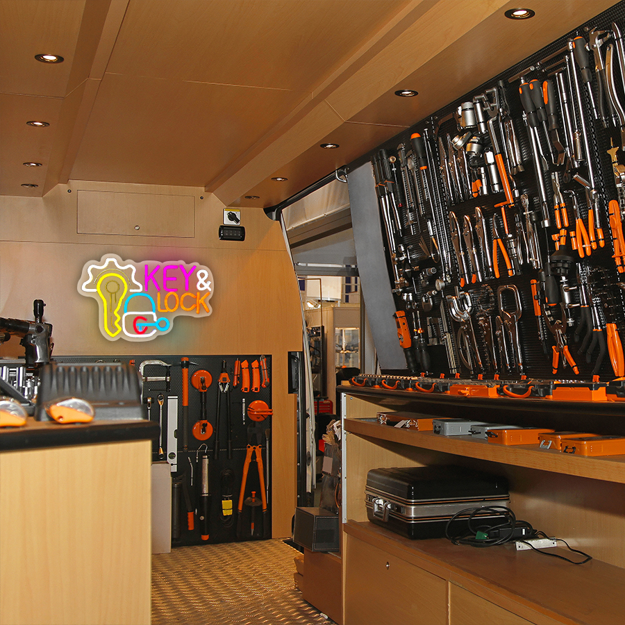 Key and Lock Neon Sign LED Neo - Lighting Decor Rentals 리뷰 및 가격