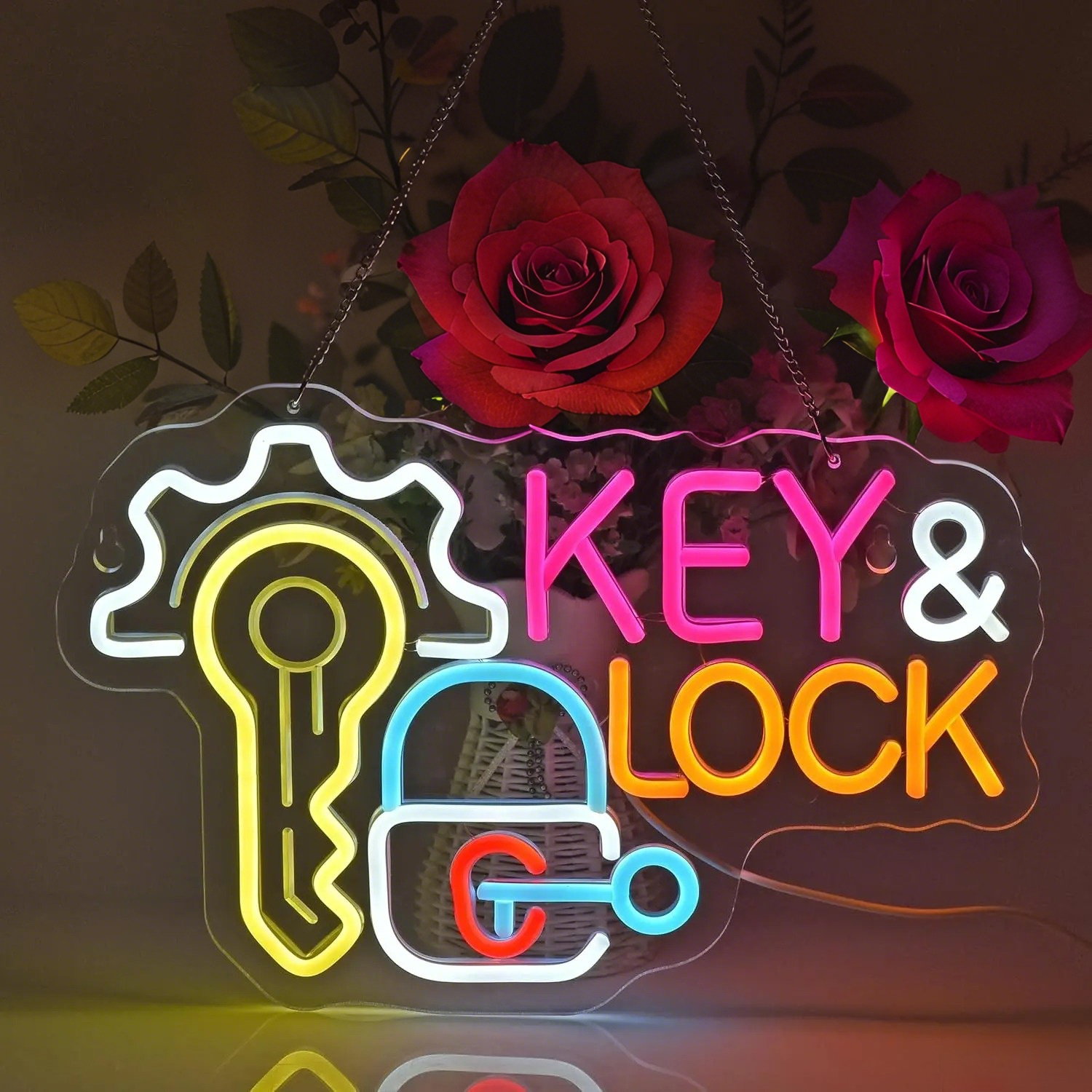 Key Lock Neon Sign Light Hangi - Lighting Decor Rentals 리뷰 및 가격