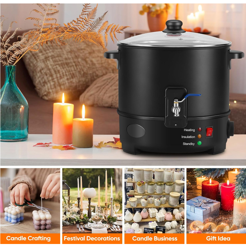 6L Small  Wax Melter Paraffin  - Wax Melter Electric 리뷰 및 가격