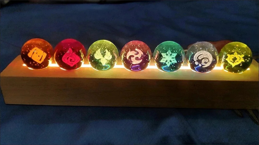 Game Genshin Impact Crystal Ba - Elements Lighting Decor 리뷰 및 가격