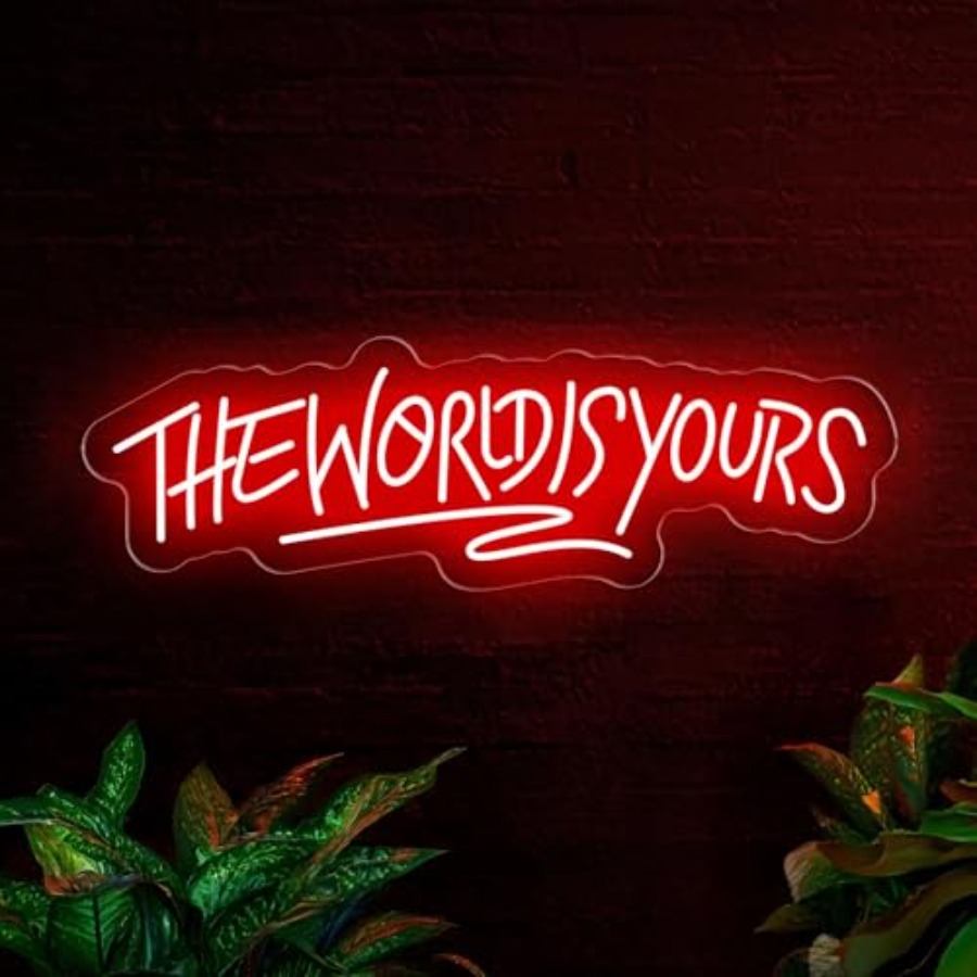 The World Is Yours Neon Sign f - Lighting Decor For Wedding 리뷰 및 가격