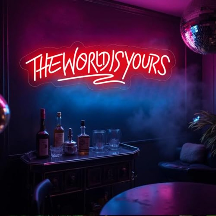 The World Is Yours Neon Sign f - Lighting Decor For Wedding 리뷰 및 가격
