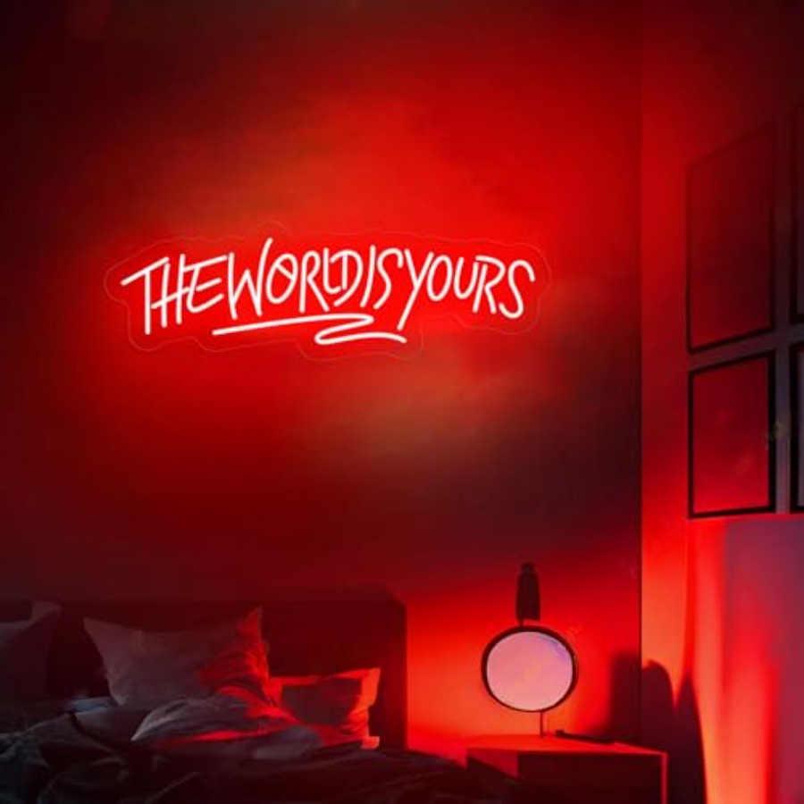The World Is Yours Neon Sign f - Lighting Decor For Wedding 리뷰 및 가격