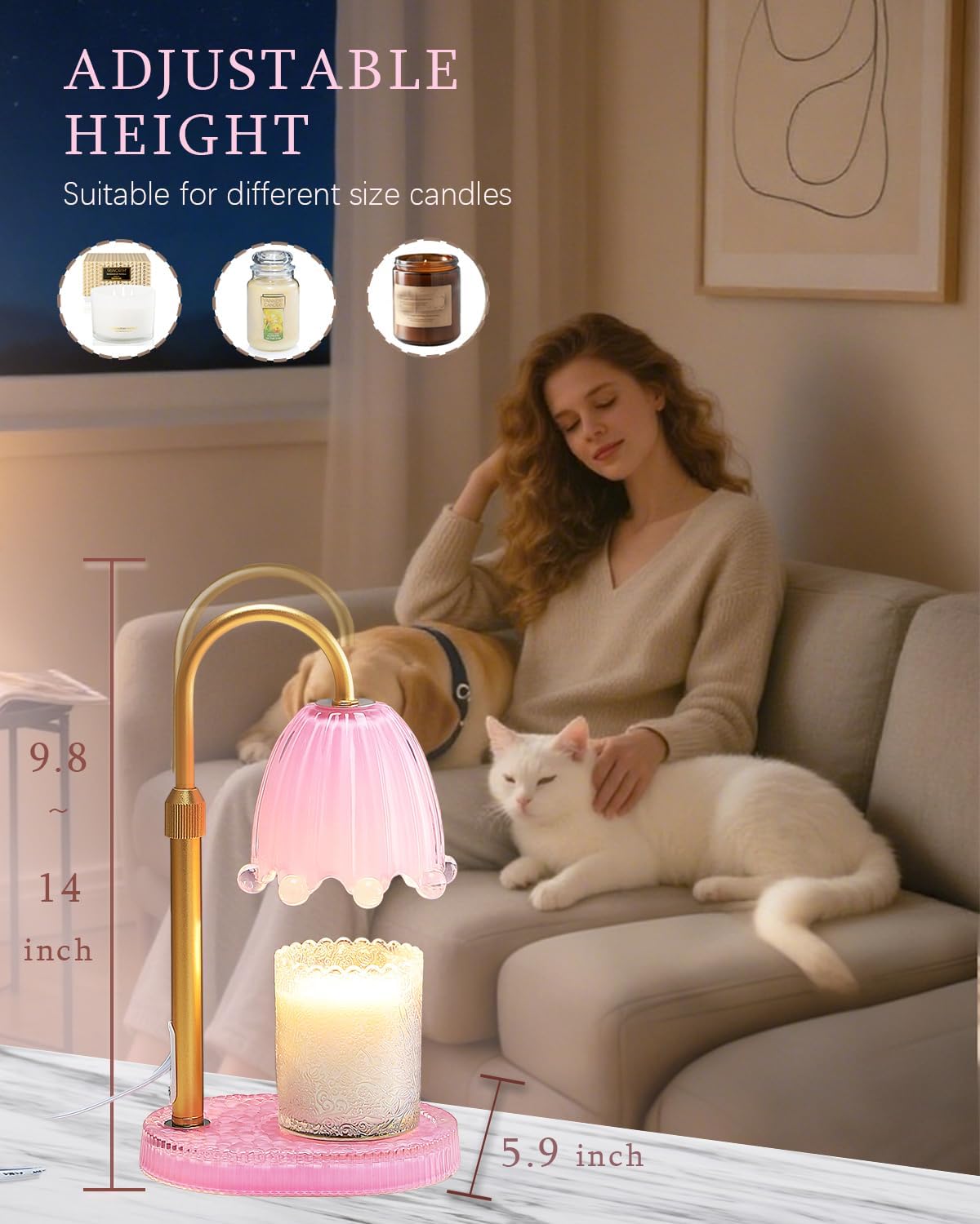 Flower Candle Warmer Lamp with - Wax Melter Electric 리뷰 및 가격