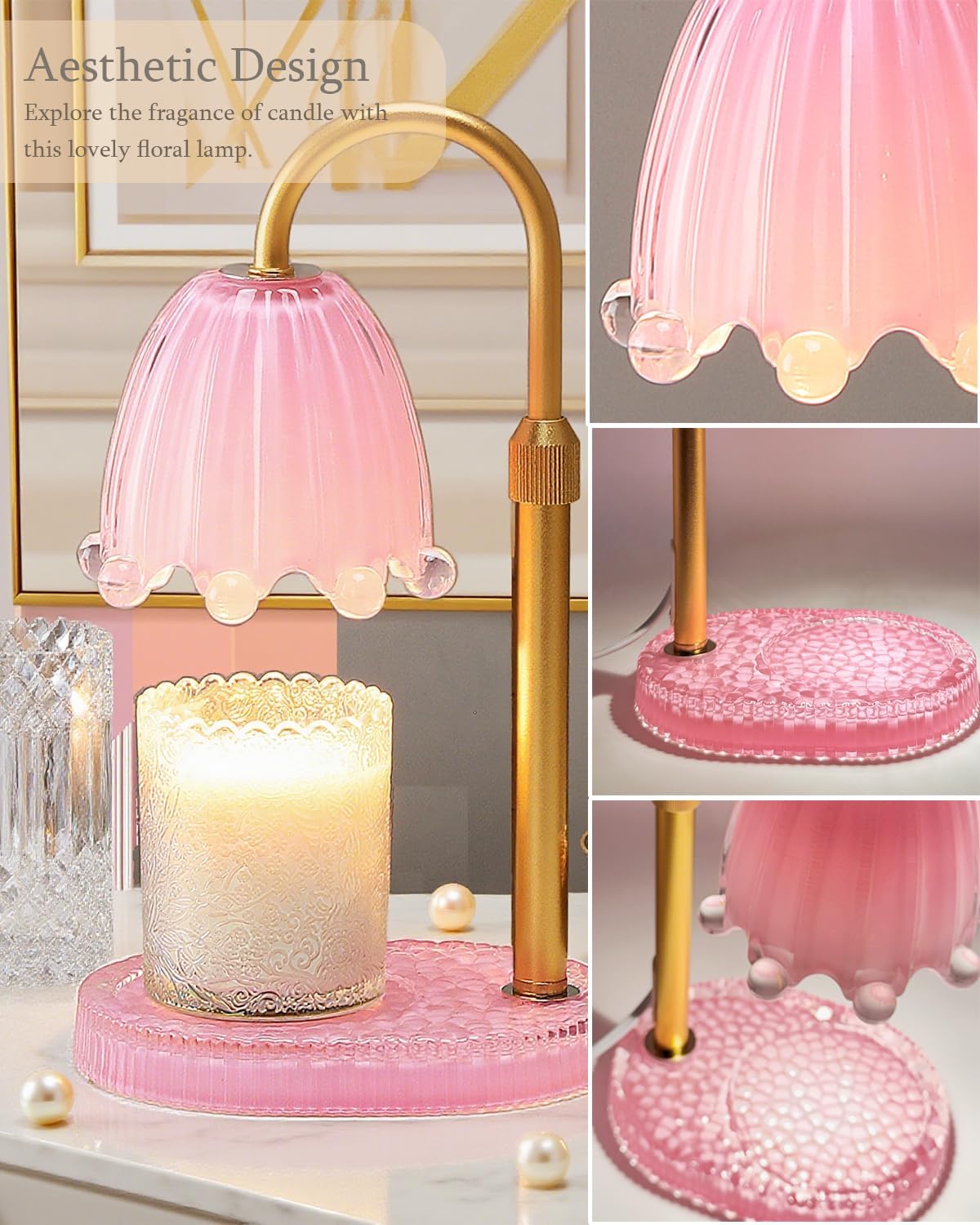 Flower Candle Warmer Lamp with - Wax Melter Electric 리뷰 및 가격