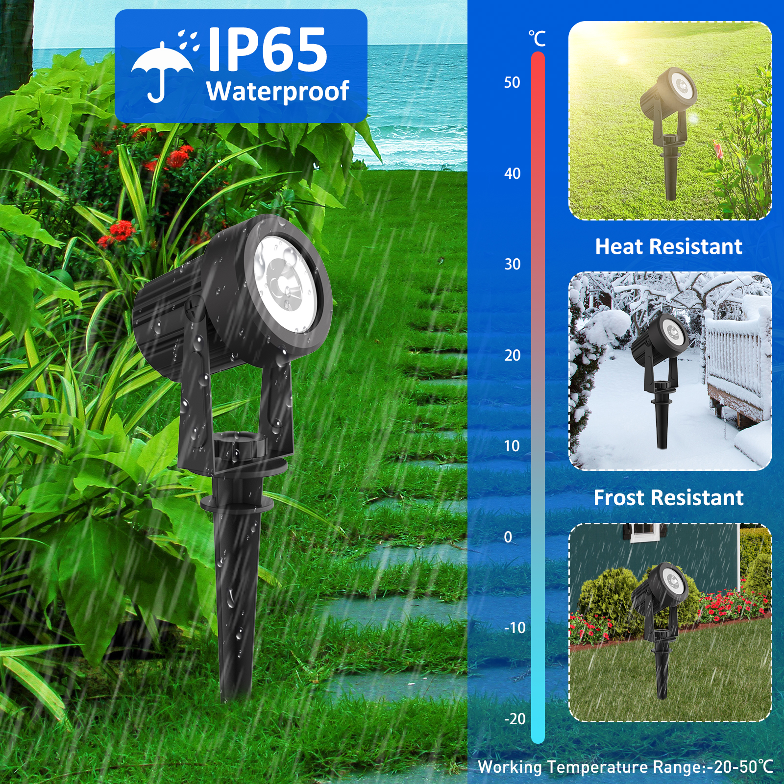 1/2/4 Lights RGB Solar LED Lig - Lighting Decor Sunrise 리뷰 및 가격