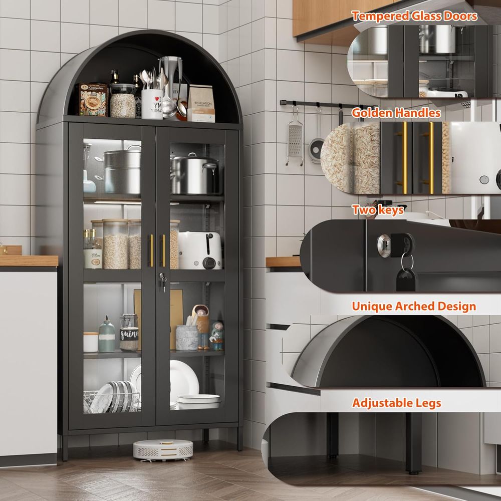 78.74 Tall Metal Arched Cabine - Lighting & Home Decor Studio 리뷰 및 가격