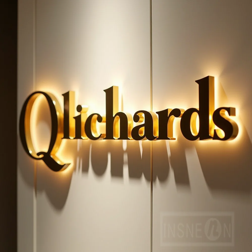 Custom Metal LED Sign Wall Log - Lighting Decor Store 리뷰 및 가격