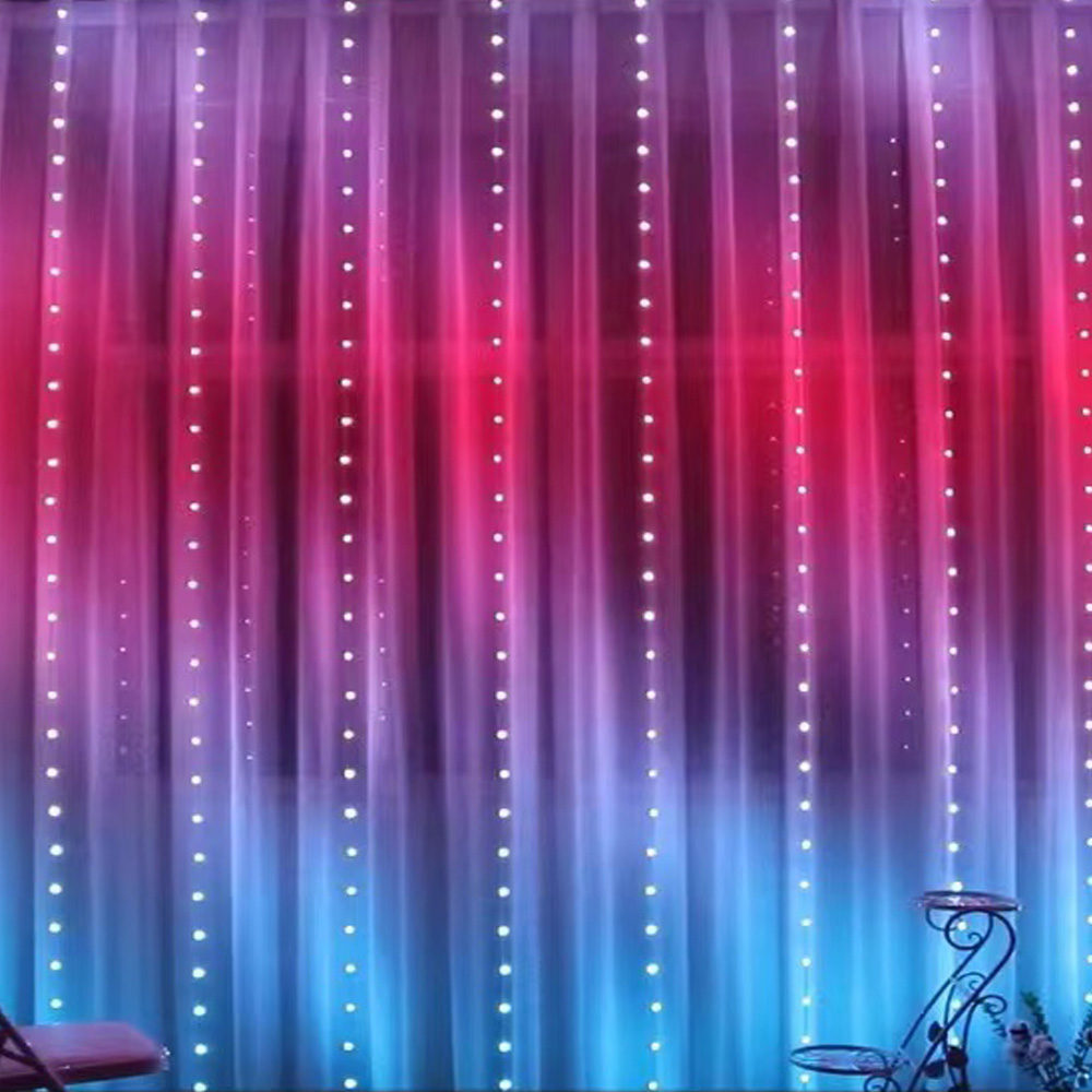 3M RGB Smart LED Curtain Light - Lighting Decor For Wedding 리뷰 및 가격