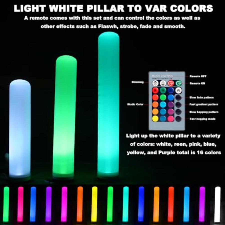 Inflatable LED Tube Column Lig - Lighting Decor Rentals 리뷰 및 가격