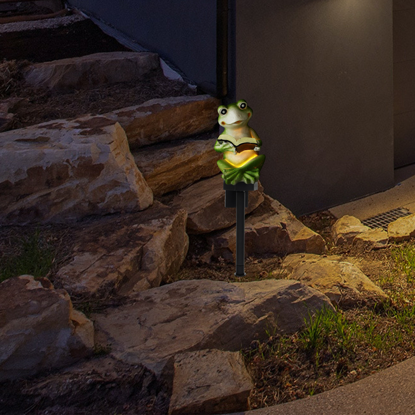 Solar Frog Lights Resin Garden - Decor Lighting Solution 리뷰 및 가격
