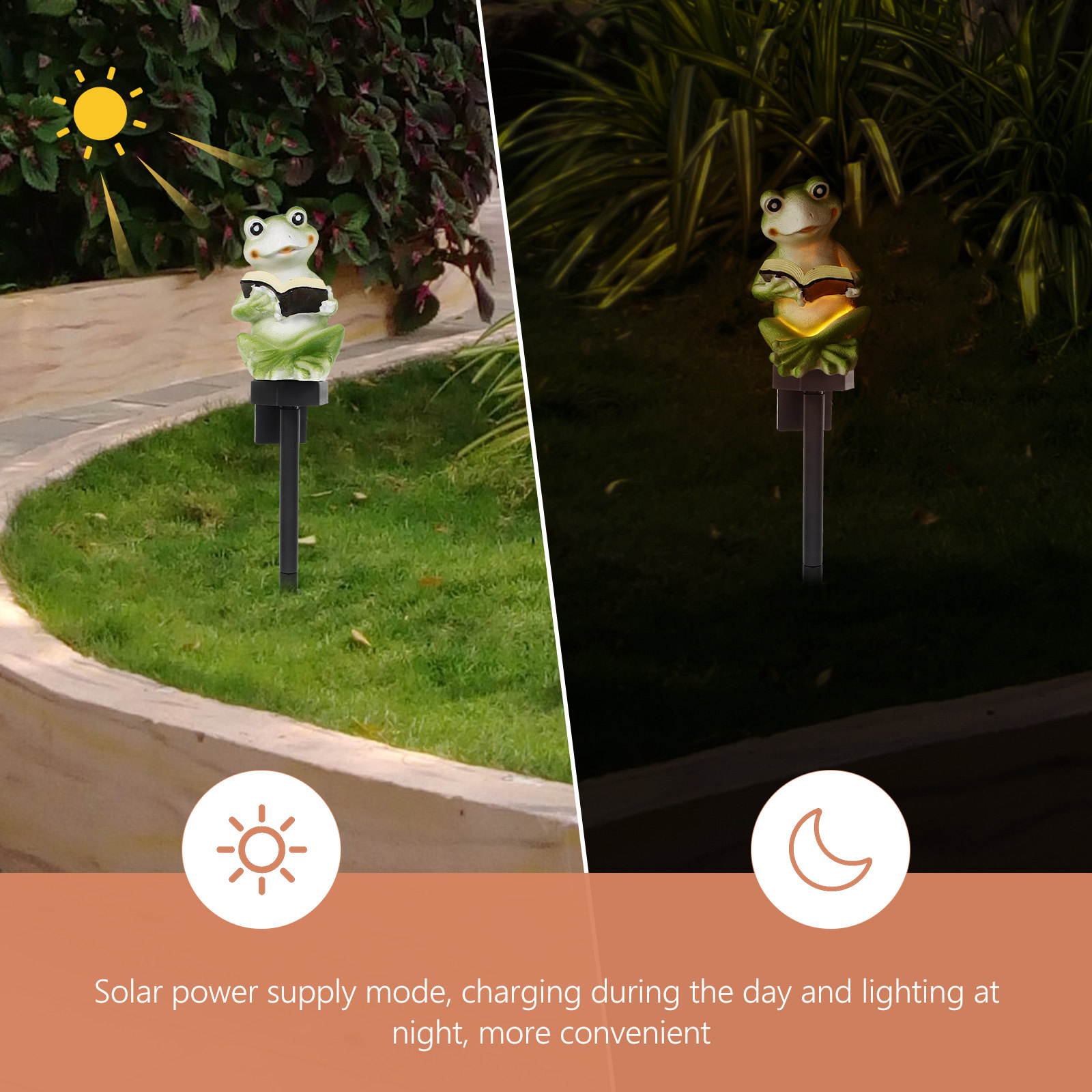 Solar Frog Lights Resin Garden - Decor Lighting Solution 리뷰 및 가격