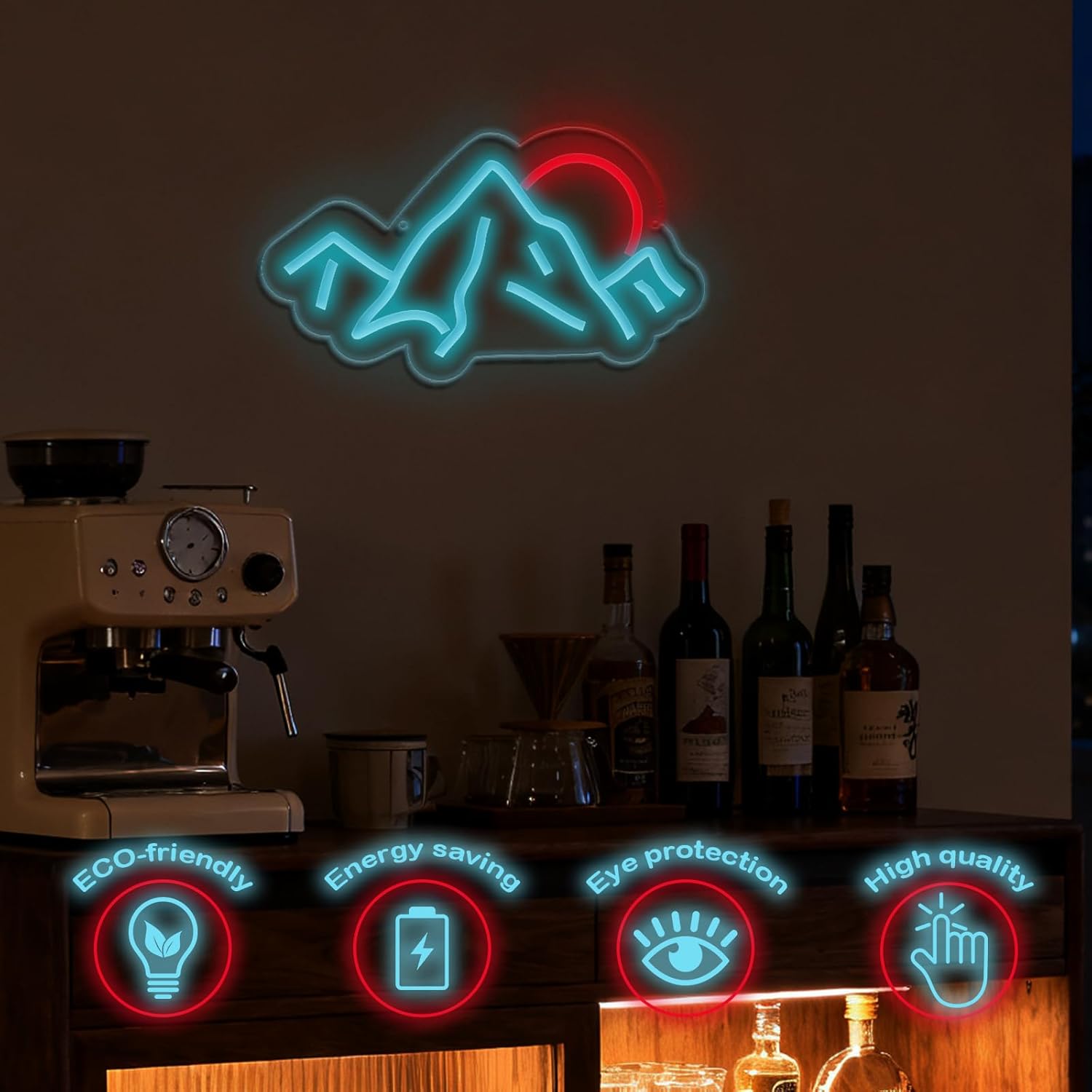 Sunrise Sunset Neon Sign Mount - Lighting Decor Sunrise 리뷰 및 가격