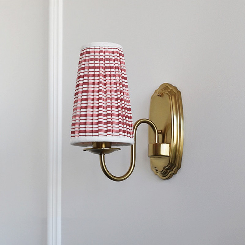 Retro Fabric Wall Lamp Bronze  - Elements Lighting Decor 리뷰 및 가격